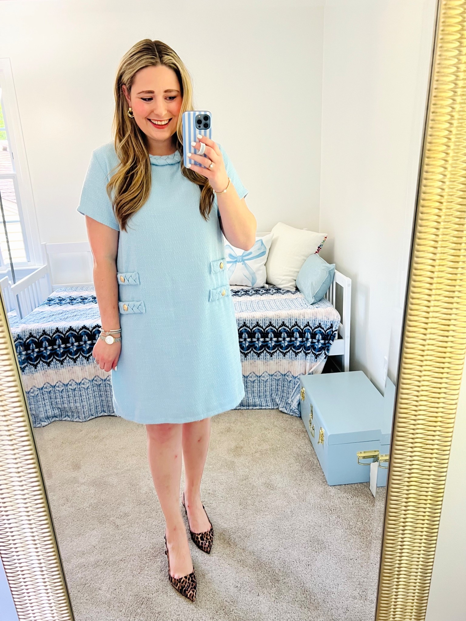 Work Outfit || Workwear || Business Casual || Business Professional || Blue Tweed || Tweed Dress 

#LTKWorkwear #LTKootd