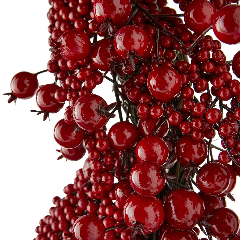 Red Berry Christmas Wreath, 24 in, by Wivi | Walmart (US)