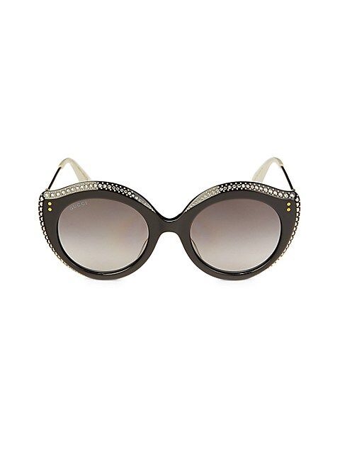 Gucci 52MM Round Sunglasses on SALE | Saks OFF 5TH | Saks Fifth Avenue OFF 5TH