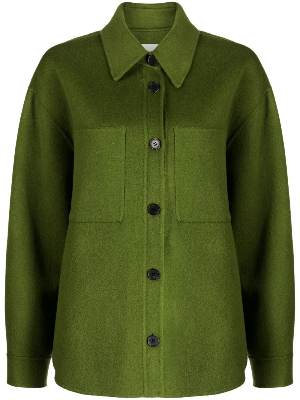 STUDIO TOMBOY button-up Wool Shirt Jacket - Farfetch | Farfetch Global