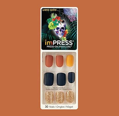 Impress by Kiss (1) Pack Press-On Gel Manicure Halloween Limited Edition 30 False Nails including... | Amazon (US)