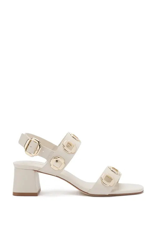 Larroudé Milan Sandal in Ivory at Nordstrom, Size 9.5 | Nordstrom