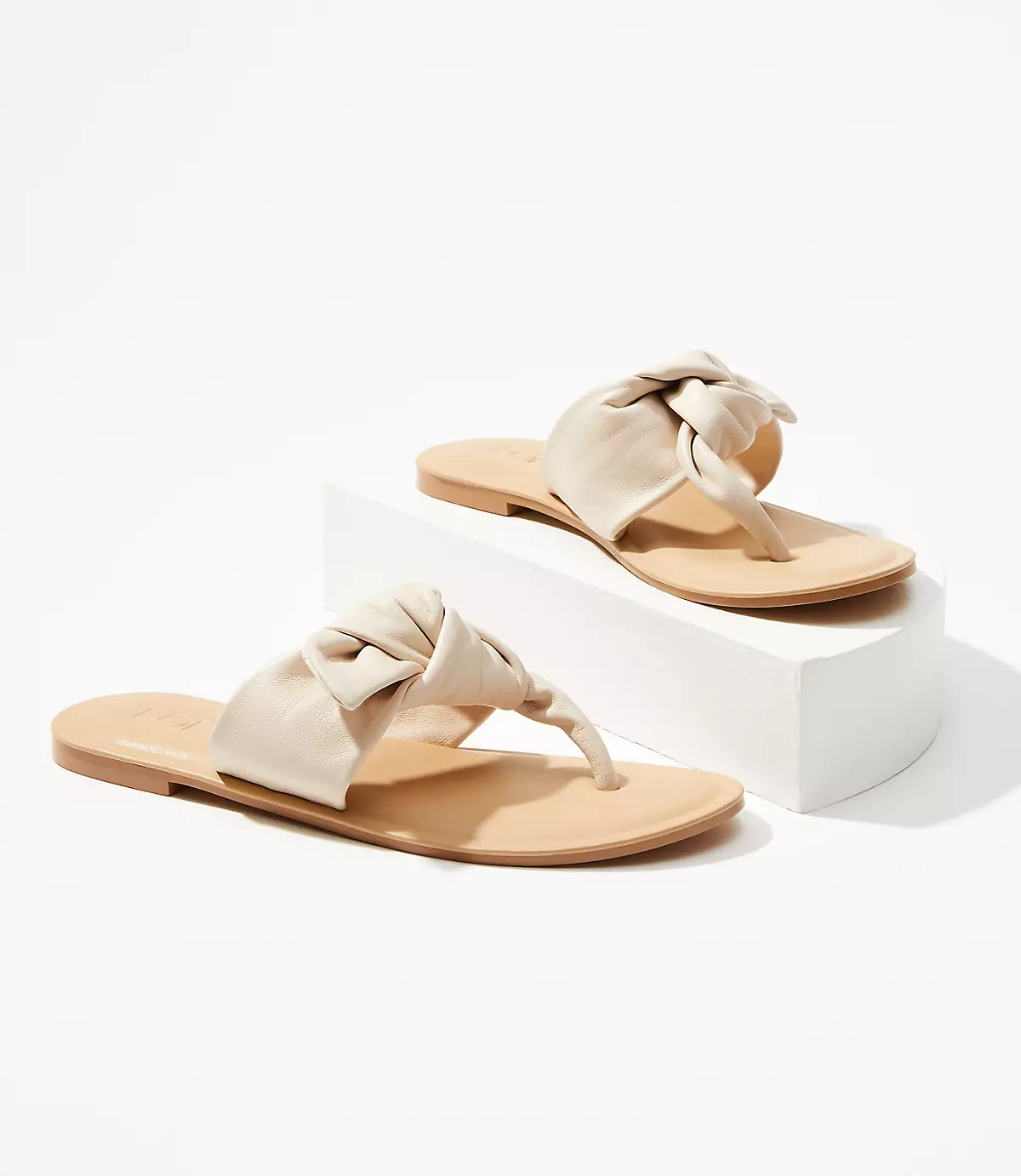 Bow Thong Sandals | LOFT
