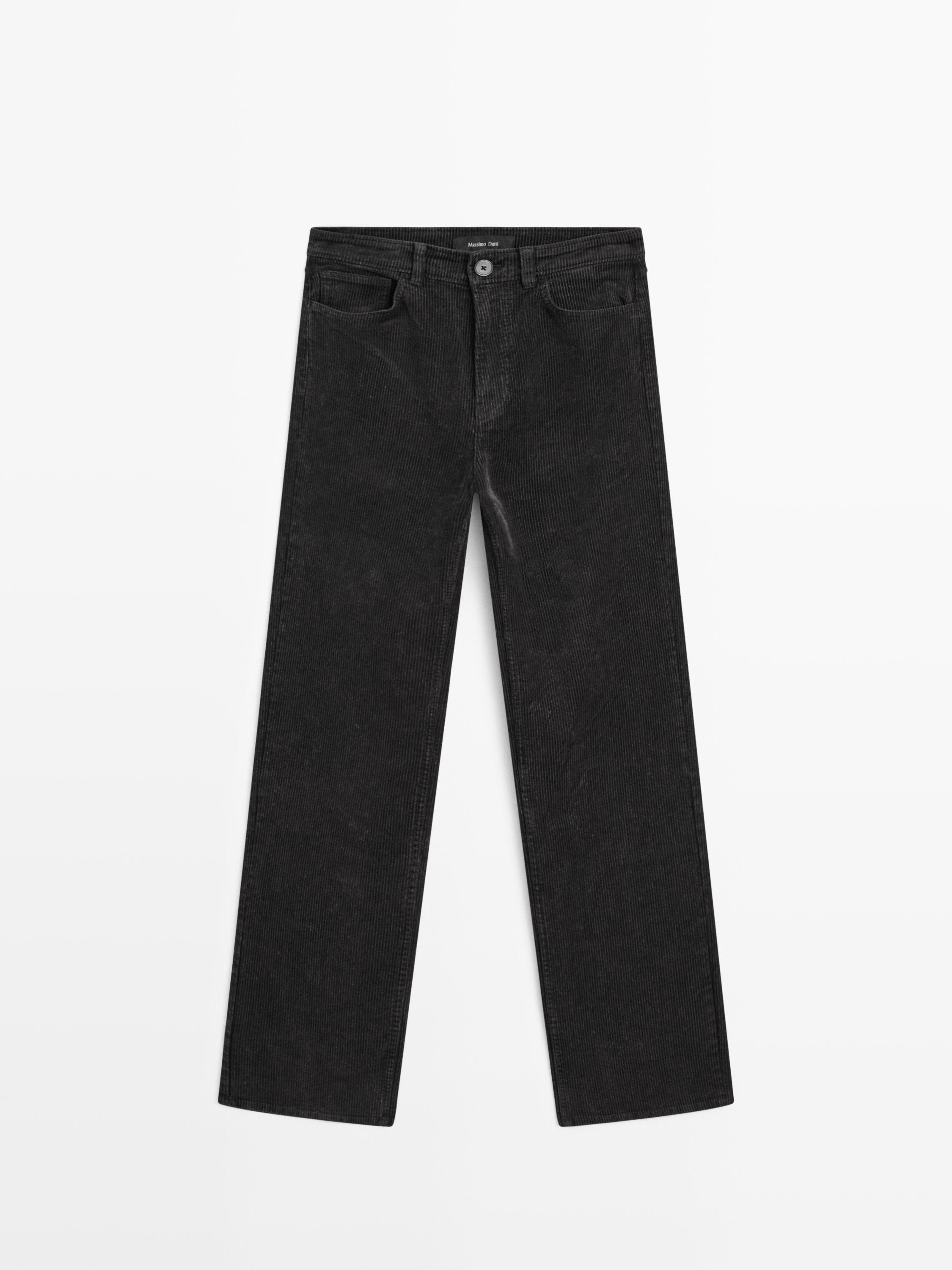 Straight-Fit-Cordhose im Straight-Fit mit Sulfurous dye | Massimo Dutti DE