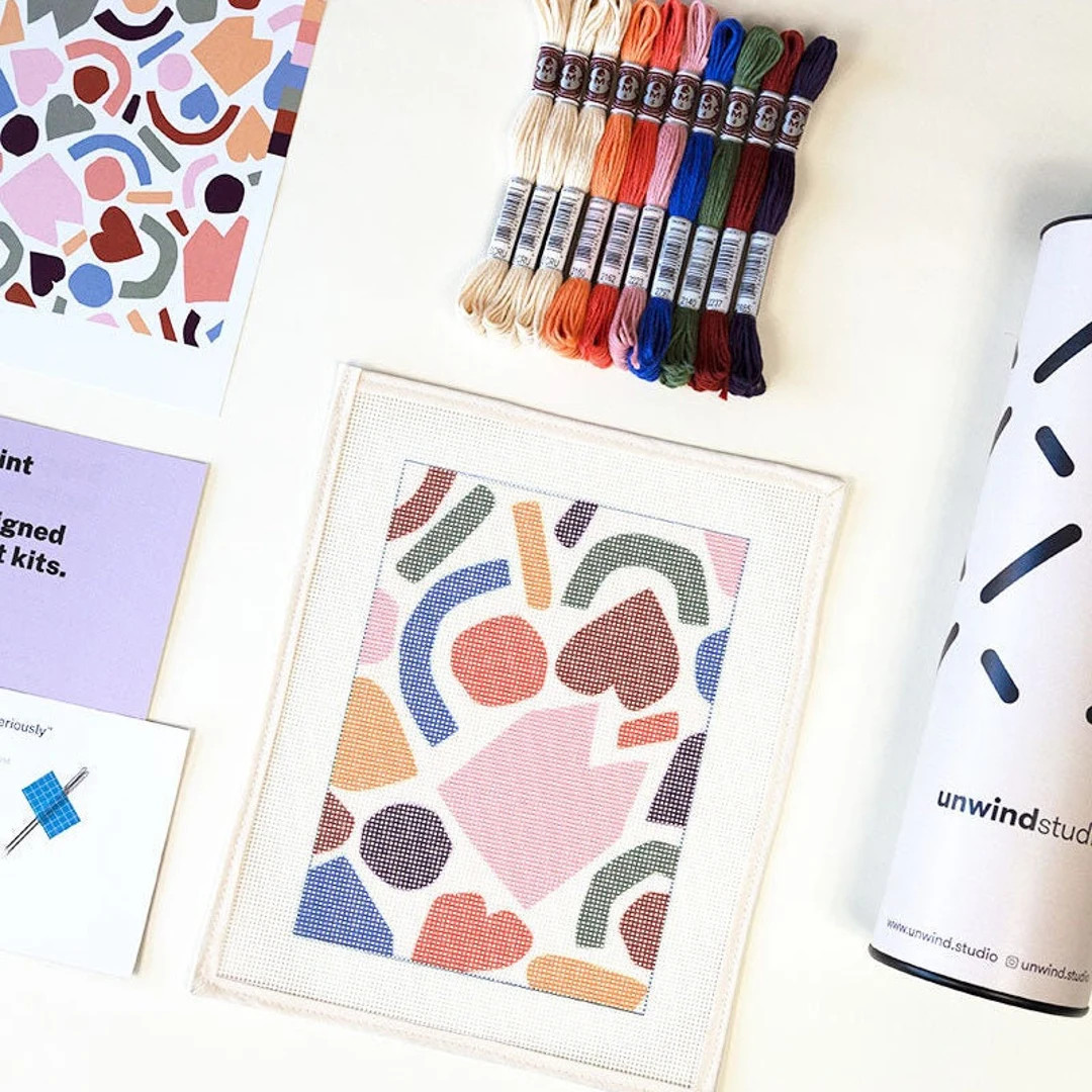 Beginner Needlepoint Kit House Party - Etsy | Etsy (US)