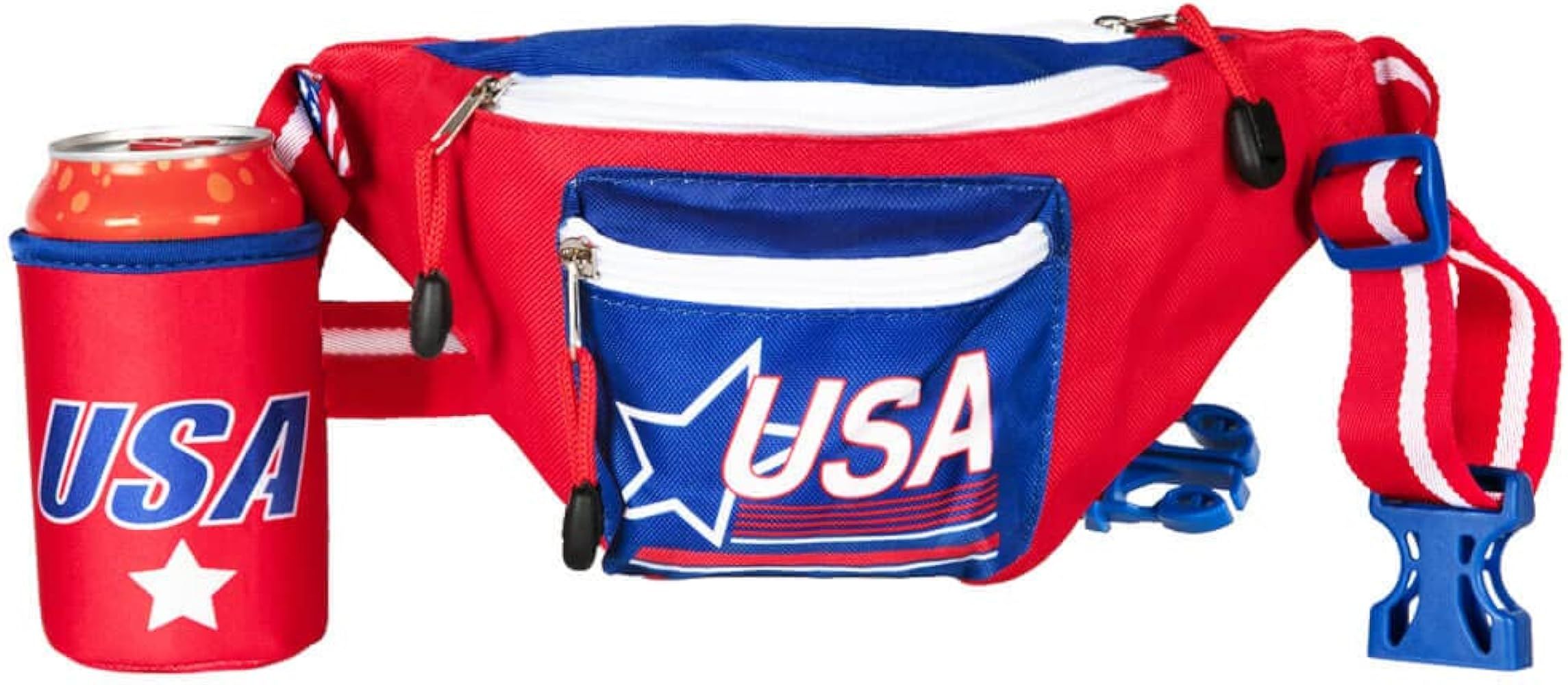 American Flag Fanny Packs for July 4th BBQs and Summer Pool Parties (Dream Team USA, One Size) | Amazon (US)