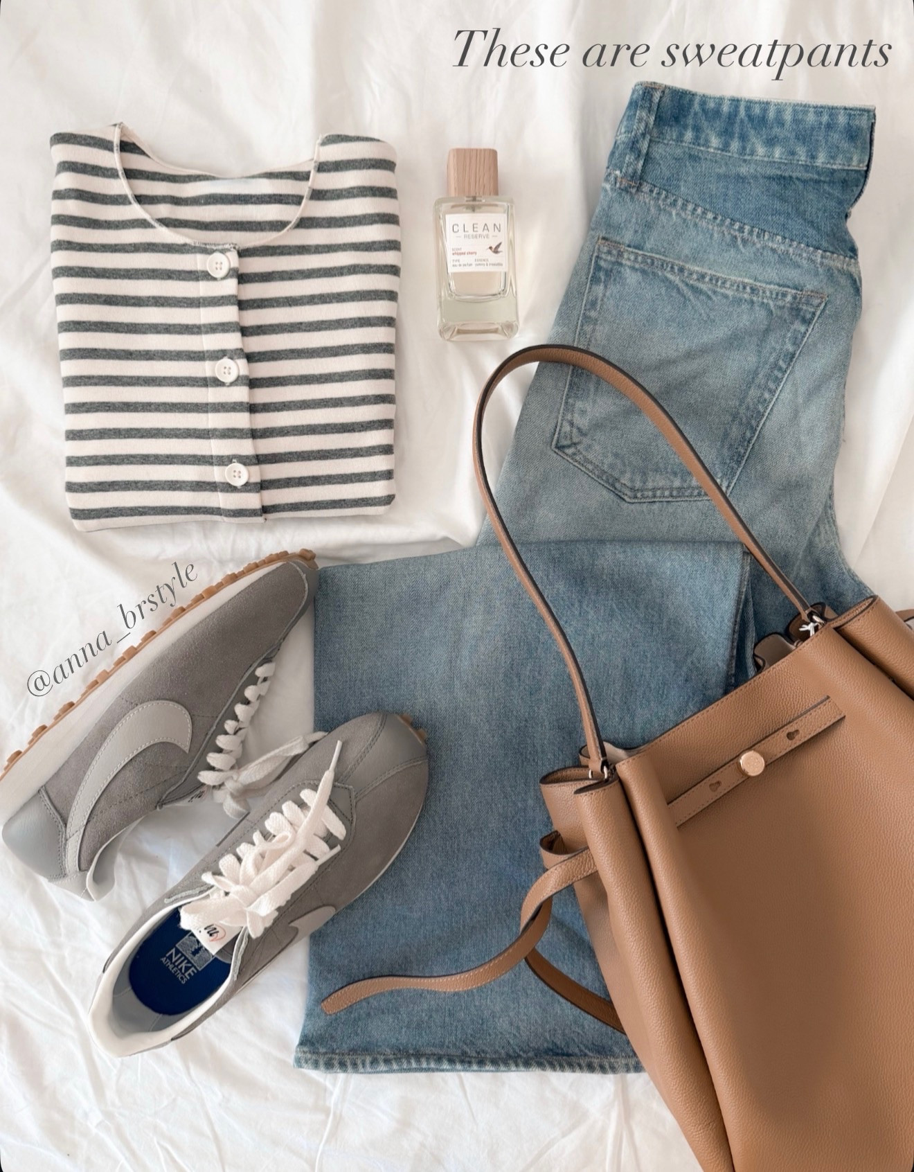 Casual outfit ideas, gray sneakers, tory burch bucket bag, spring outfit, everyday outfit, annabrstyle.

#LTKdayinmylife #LTKSeasonal #LTKOver40