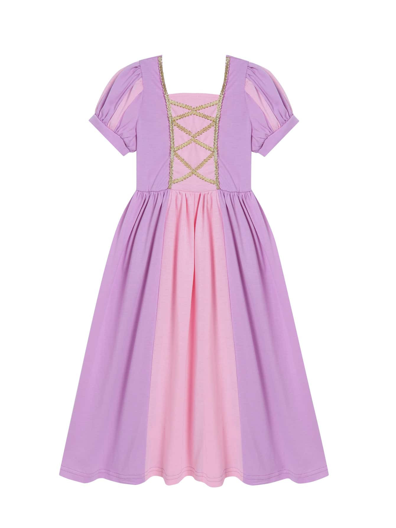 Young Girl Summer Short Sleeve Maxi Dress, Perfect For Birthday Parties, Cosplays, Dance Parties,... | SHEIN