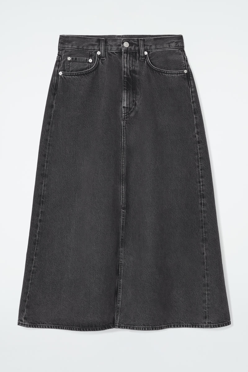 A-Line Denim Midi Skirt | COS UK