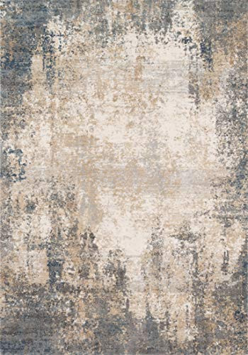 Loloi II Teagan Collection TEA-08 Ivory / Mist, Contemporary 6'-7" x 9'-2" Area Rug | Amazon (US)