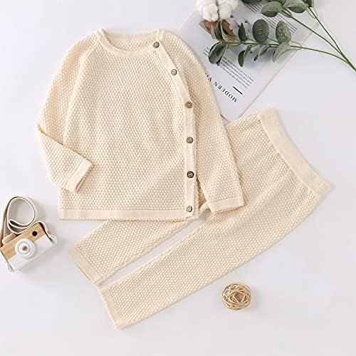 MarryLee Cotton Outfits Set For Toddler Baby Girls, Warm Soft Pullover Tops Blouse Clothes Elastic W | Amazon (US)