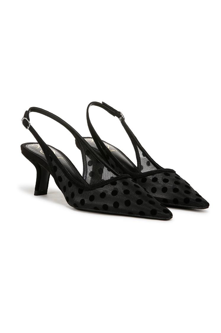 Bianka mesh polka dot slingback heel | South Moon Under