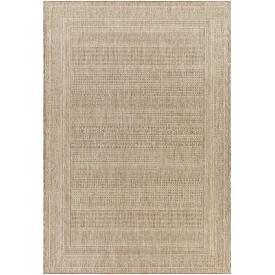 Camar Oriental Indoor/Outdoor Area Rug in Khaki | Wayfair North America