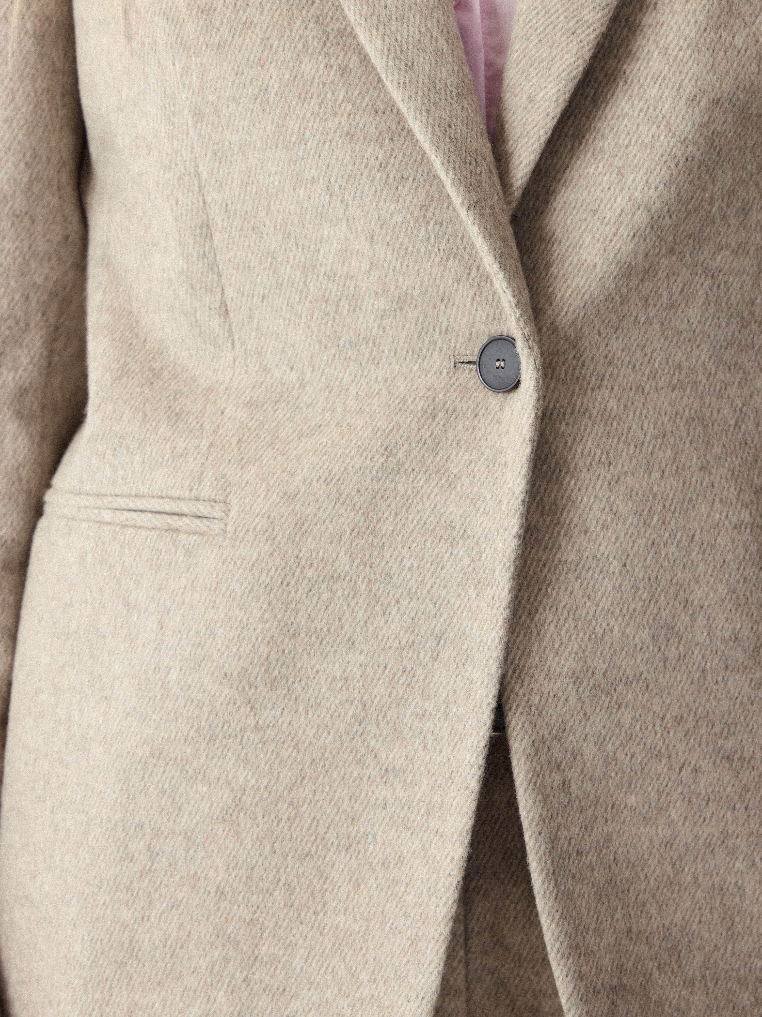 Cove Wool Melange Blazer | Brown | Jigsaw (UK)