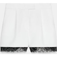Zara - Combination Lace Shorts - Oyster-White - S - Woman | Zara US