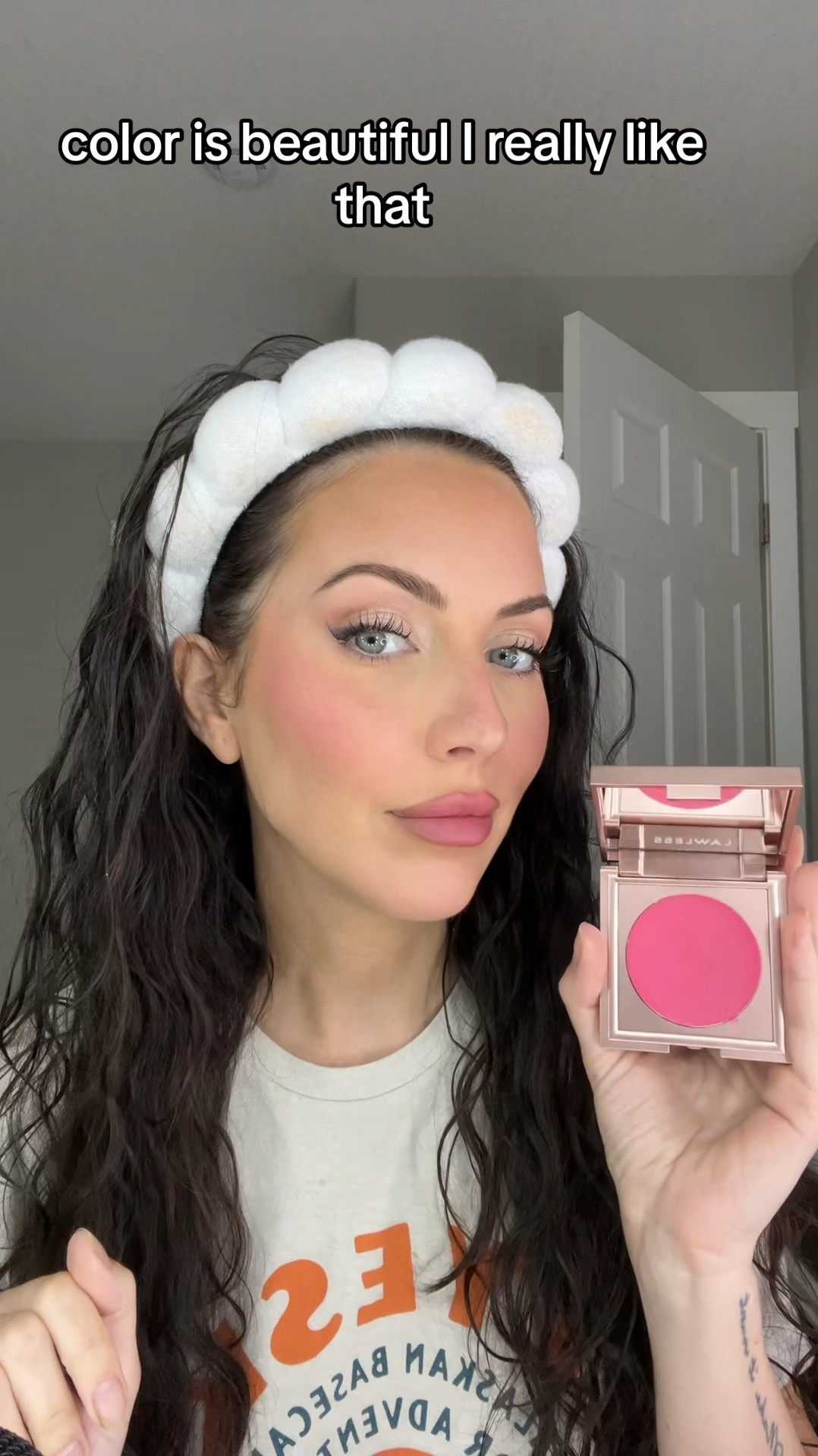 Lawless Pinch My Cheeks Soft Blur Cream blush in the shade Valentine is  STUNNING!!! Its the perfect pink. These cream blushes pack a bunch pigment wise and have a beauty’s powder finish #gifted by @LAWLESS Beauty @RMS Beauty @Anastasia Beverly Hills #lawlesscreamblushes #lawlesscreamblush #lawlessblush #lawlesspinchmycheekscreamblush #pinchmycheekssoftblurcreamblush #lawlessblushvalentine #pinchmycheeksblush #lawlesscreamblushes #beautyover30