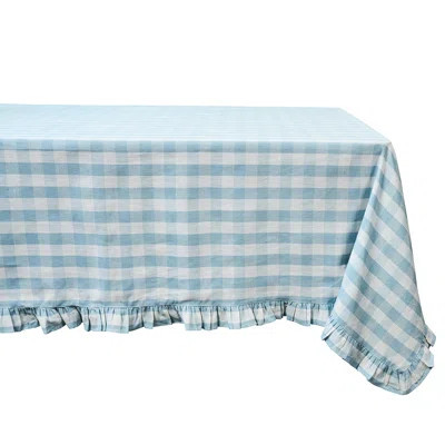 Gingham Ruffle 18" x 90" Table Runner | Perigold
