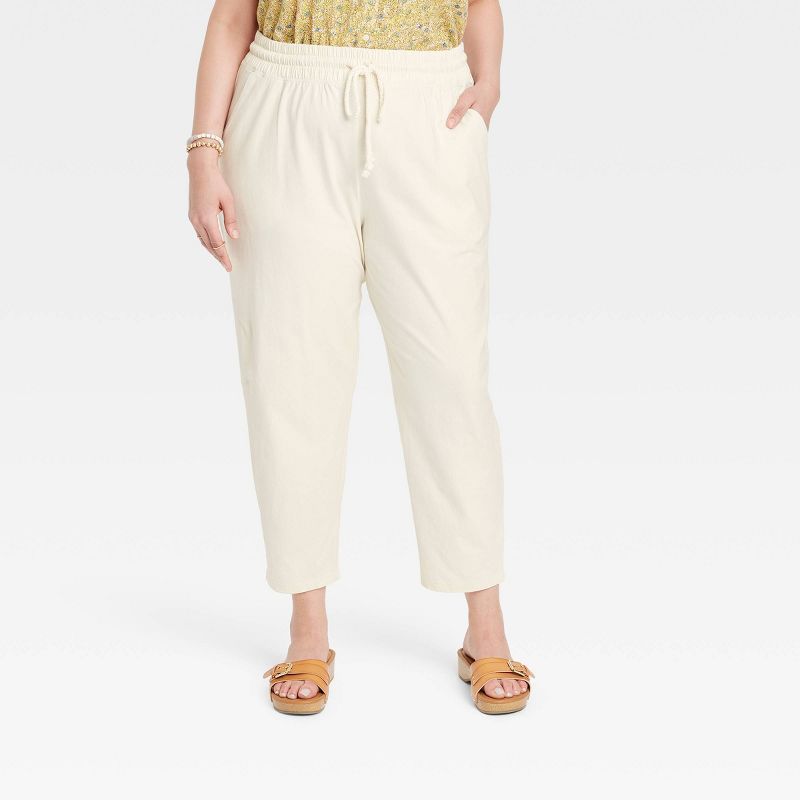 Women's High-Rise Pull-On Tapered Knit Pants - Universal Thread™ | Target