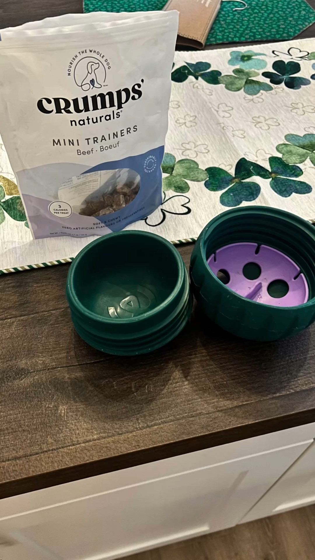 Zuma’s new enrichment combo! 🐶💚
He LOVES working this puzzle ball and these tiny Crumps Naturals beef mini trainers are perfect for it — clean ingredients, low-cal, and they don’t crumble everywhere.
Linking both pieces so your pup can try!

#dogmom #dogtreats #dogenrichment #pitbulllove #ltkpet #petfinds

#LTKmomlife #LTKdayinmylife #LTKmorningroutine