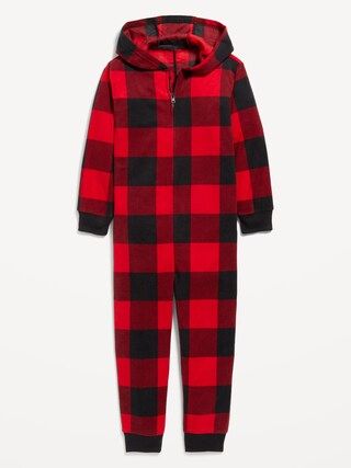 Gender-Neutral Printed Microfleece One-Piece Pajama for Kids | Old Navy (US)