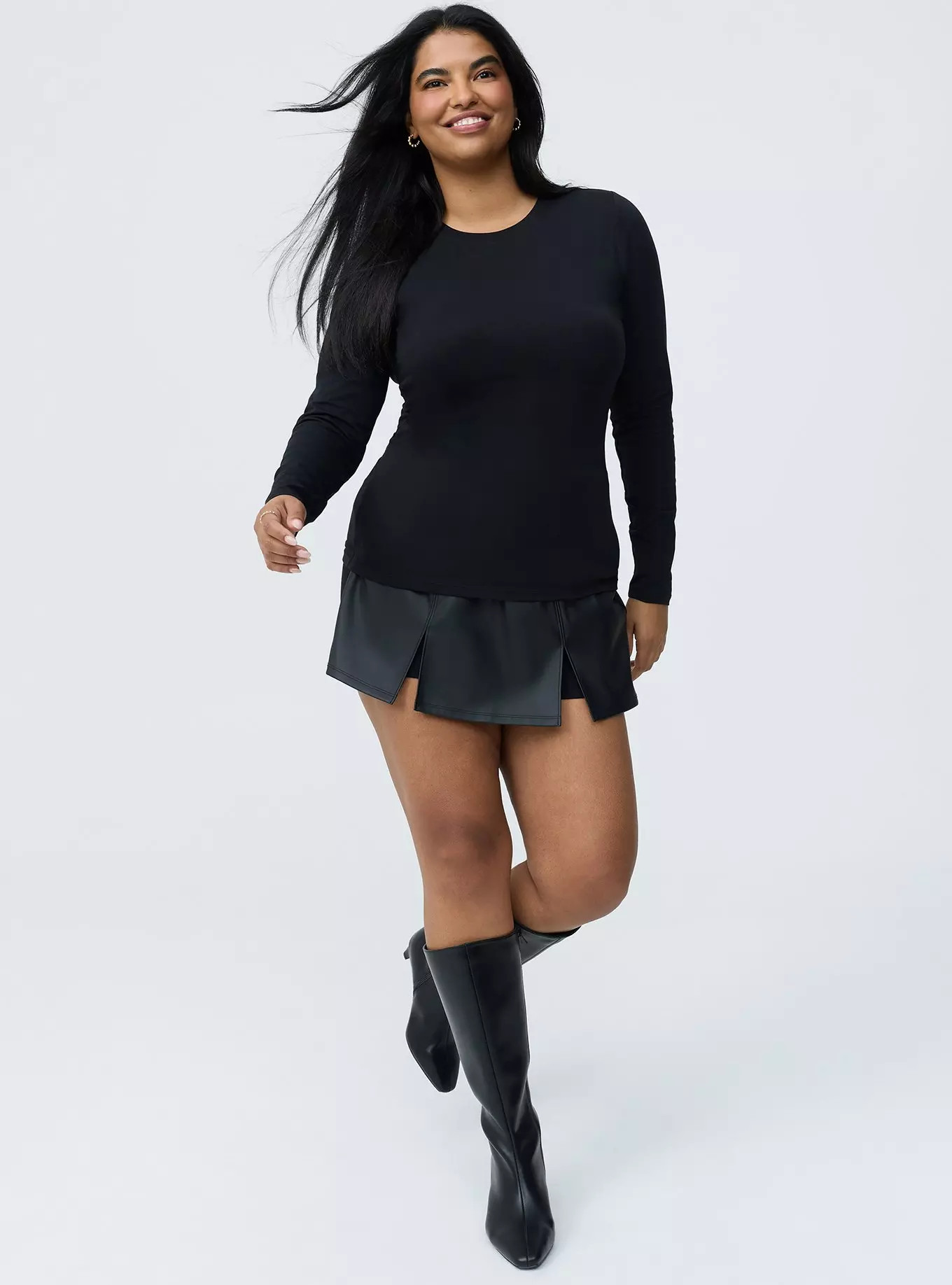 Fitted Long Sleeve Tee | Torrid (US & Canada)