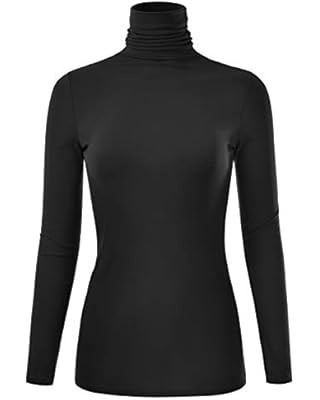 FASHIONOLIC Womens Premium Long Sleeve Turtleneck Lightweight Pullover Top Sweater (S-3X, Made in... | Amazon (US)
