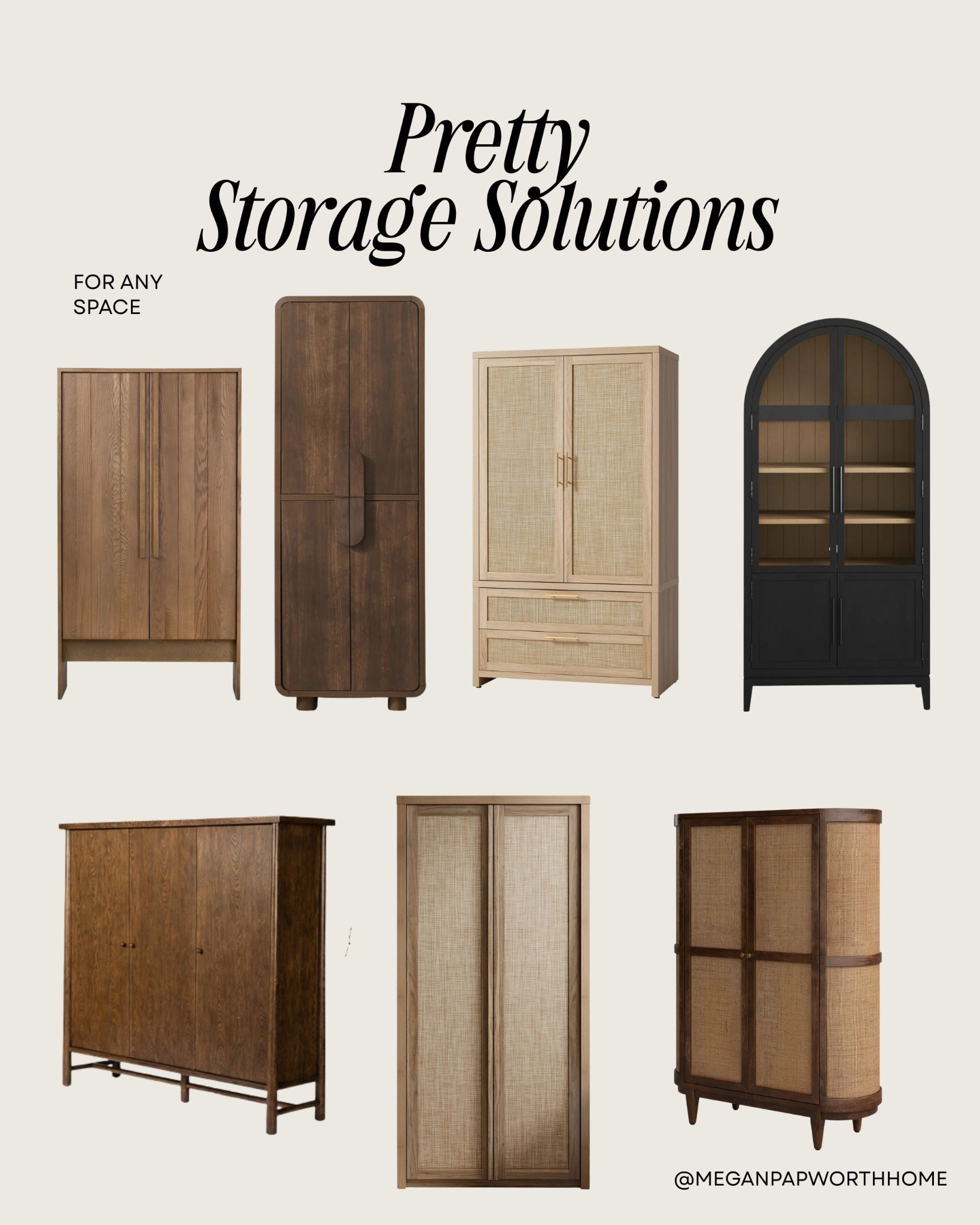 Feeling a little tight on storage space? All of these pieces are so pretty and would be life-saver for storage in any space in your home.