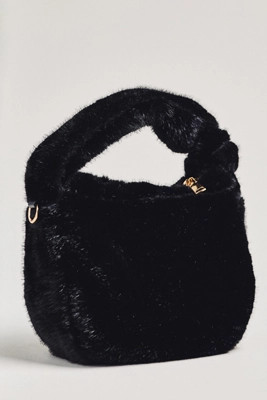 Urban Expressions Faux Fur Mini Knotted Bag | Anthropologie (US)