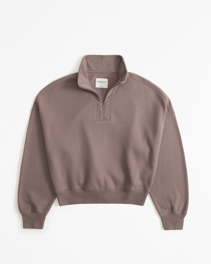 Abercrombie & Fitch Women's Sunday Half-Zip in Brown - Size XS | Abercrombie & Fitch (US)