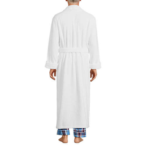 Men's Full Length Turkish Terry Robe | Lands' End (US)
