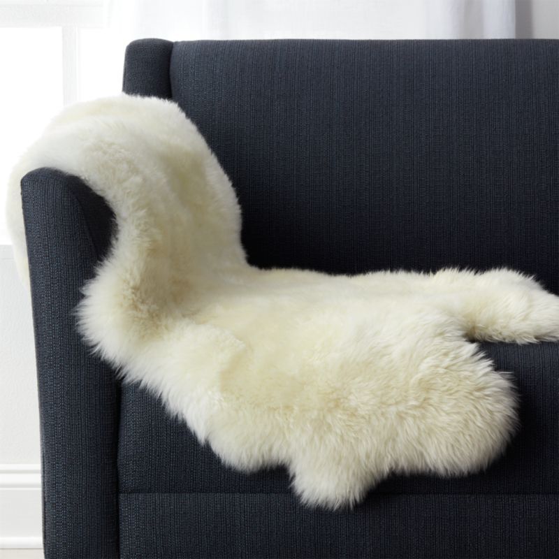 Sheepskin Throw Blanket + Reviews | Crate & Barrel | Crate & Barrel