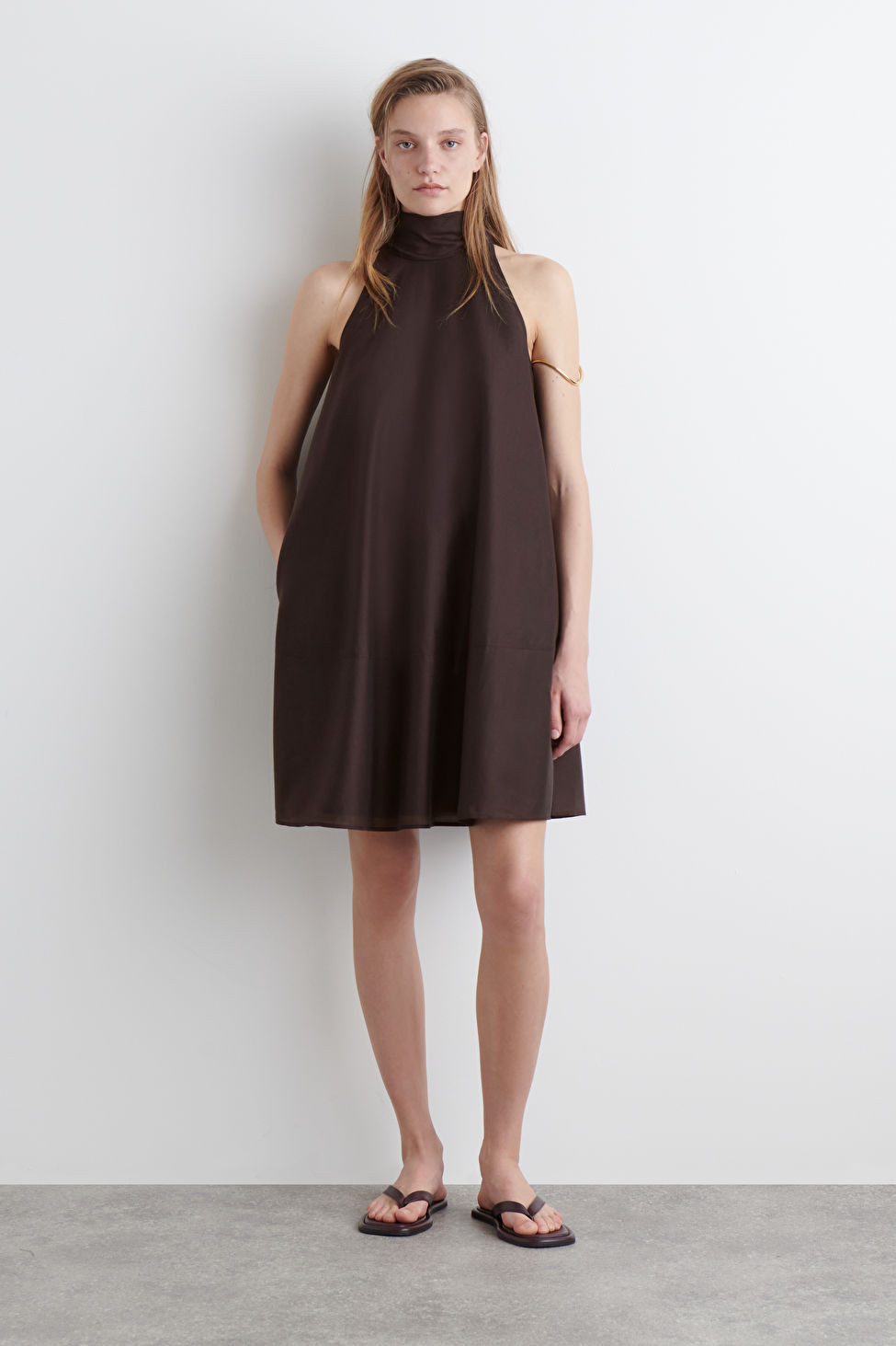 FLUID HALTERNECK MINI DRESS | COS (US)