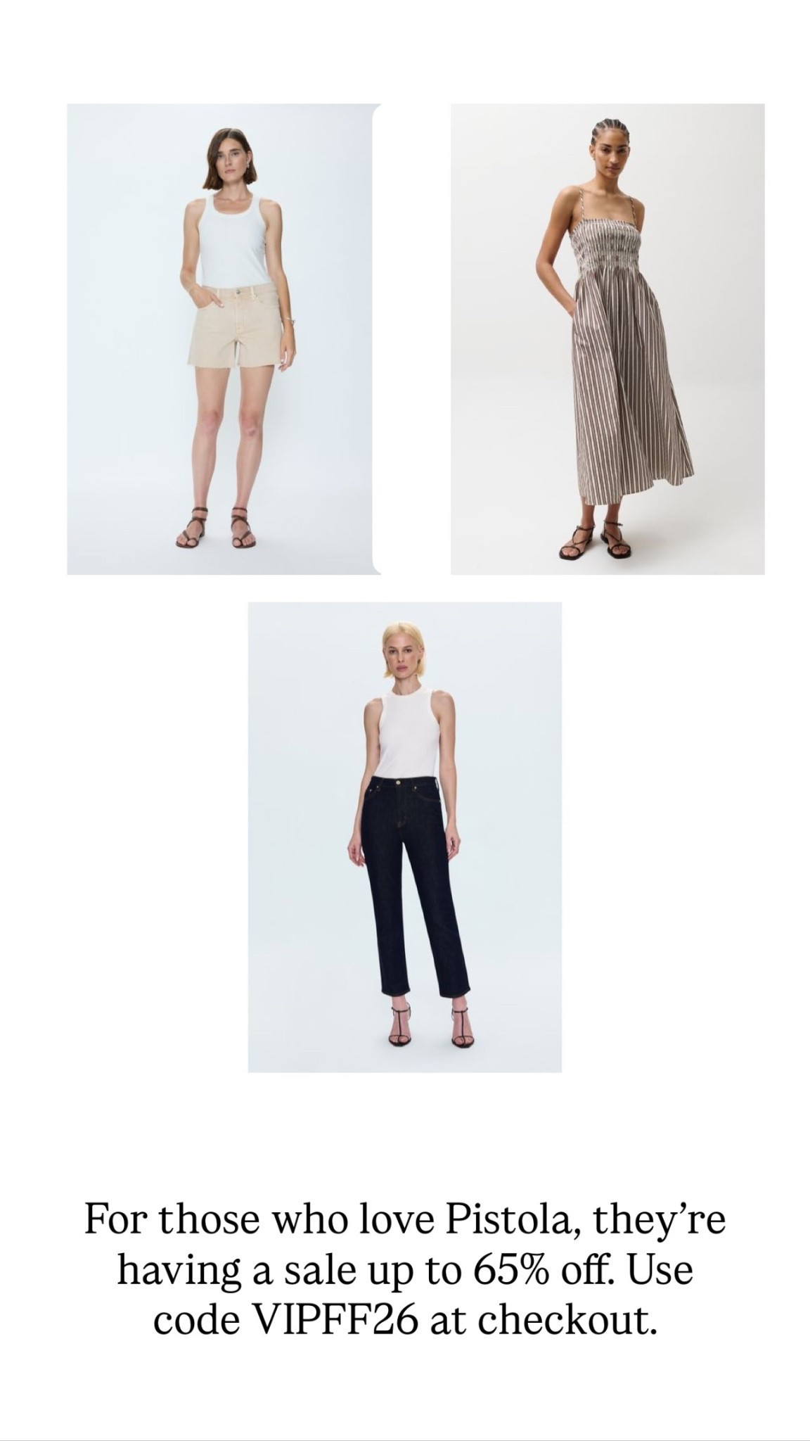 For those who love Pistola, they’re having a sale up to 65% off. Use code VIPFF26 at checkout.