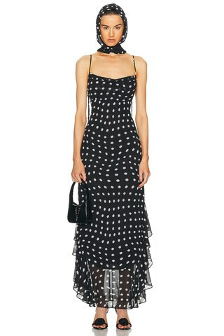 LPA Giulia Maxi Dress in Black | FWRD 