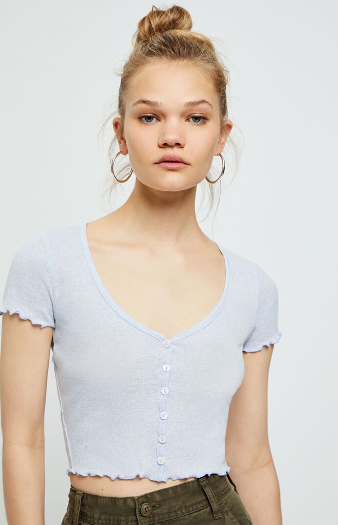 Me To We Heather Button T-Shirt | PacSun