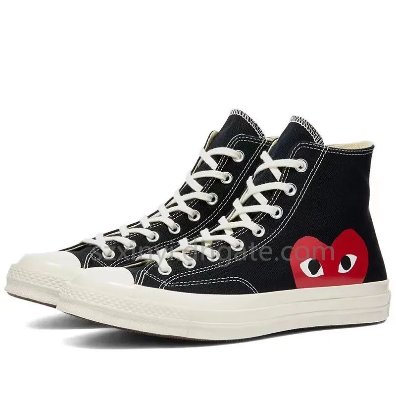 Converse x Play DUPE Fashion Couple Canvas Shoes Sneakers for Women and Men EU35-44 | DHGate