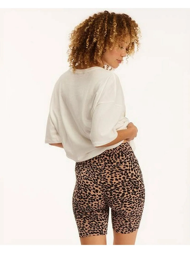 Billabong Women's Biker Babe Stretch Fabric High Waist Activewear Shorts (X-Small, Animal) - Walm... | Walmart (US)