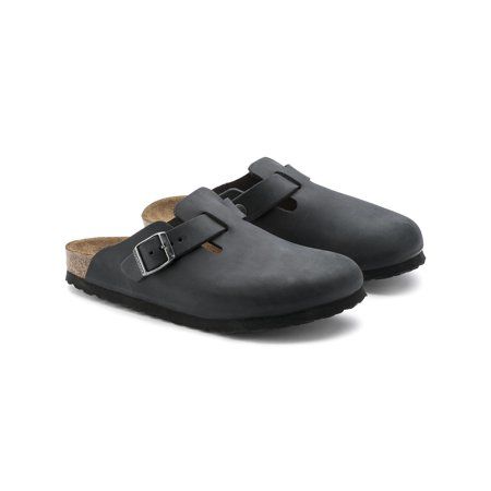 Birkenstock Womens Boston Leather Closed Toe Mules | Walmart (US)