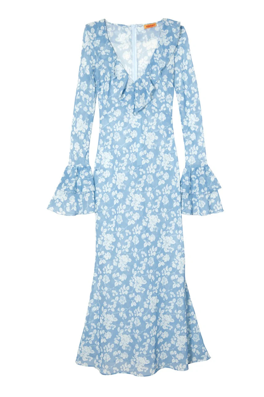 OTM Exclusive: Shellona Dress in Blue Floral | Over The Moon