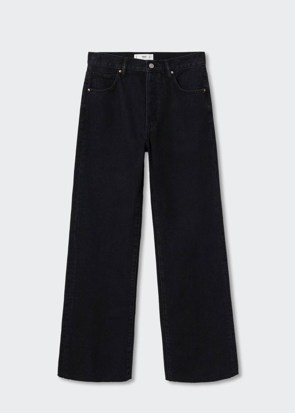 High-waist wideleg jeans -  Women | Mango USA | MANGO (US)