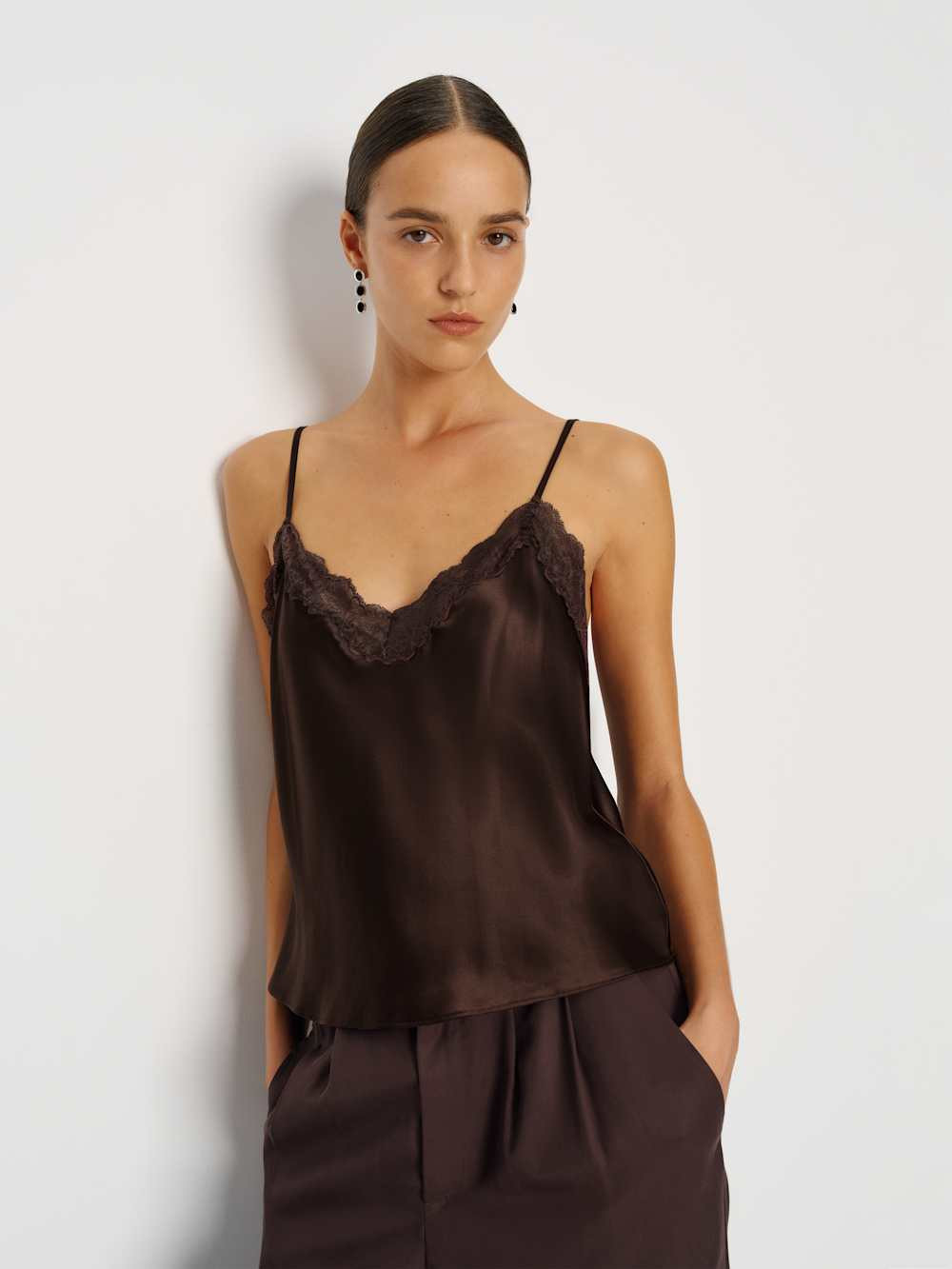 Teddy Silk Top | Reformation (Global)