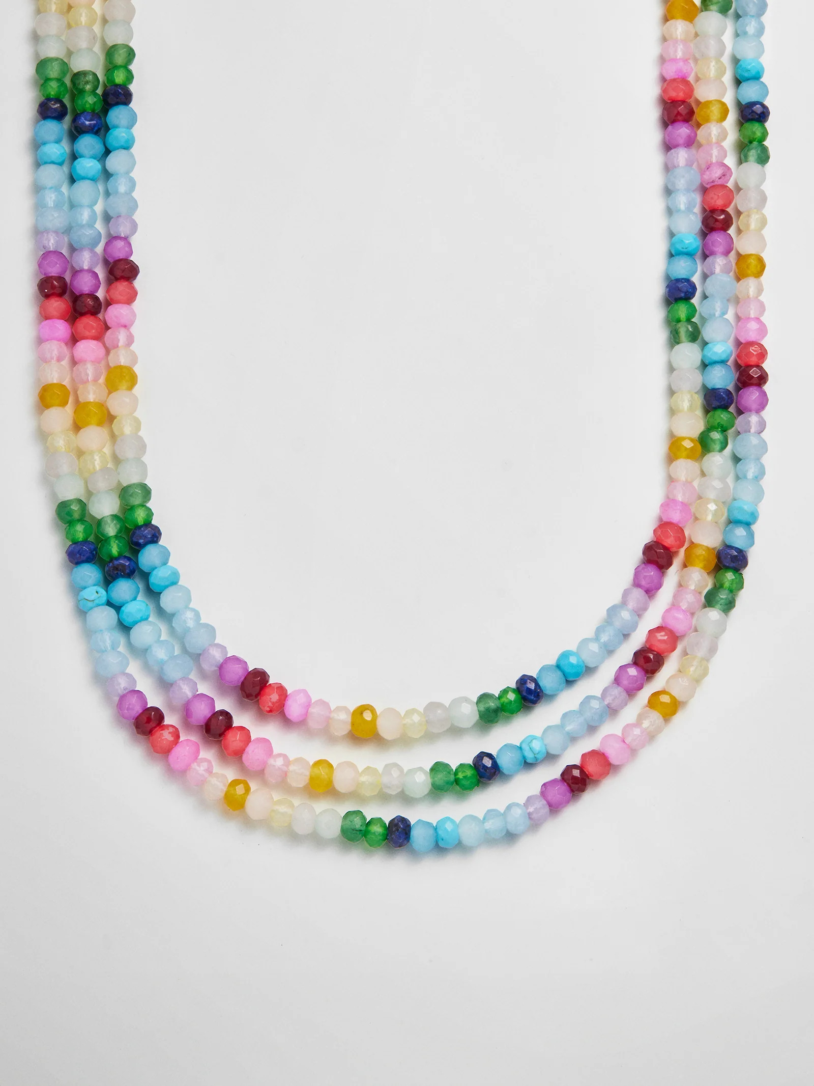 Lena Semi-Precious Layered Necklace - Multi | BaubleBar