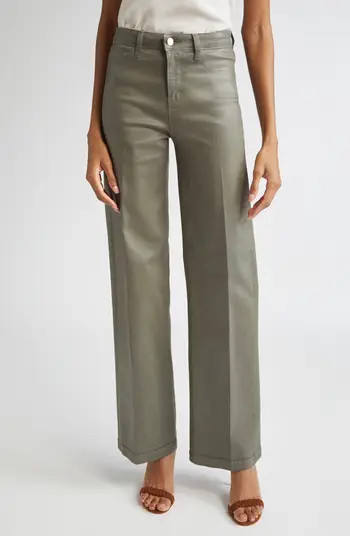 Scottie High Waist Coated Wide Leg Jeans | Nordstrom