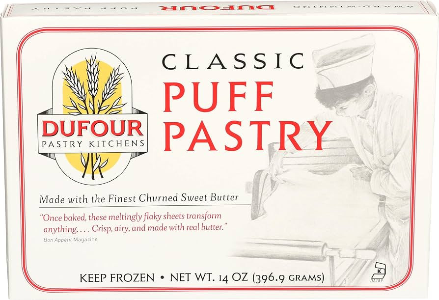 Dufour Pastry Kitchen, All Butter Puff Pastry, 14 oz (Frozen) | Amazon (US)