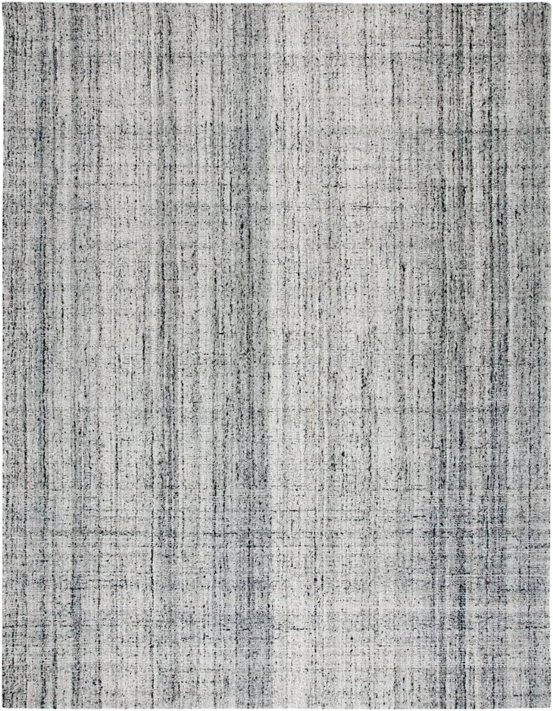 SAFAVIEH Abstract Collection 9' x 12' Grey/Black ABT141B Handmade Premium Wool & Viscose Area Rug | Amazon (US)