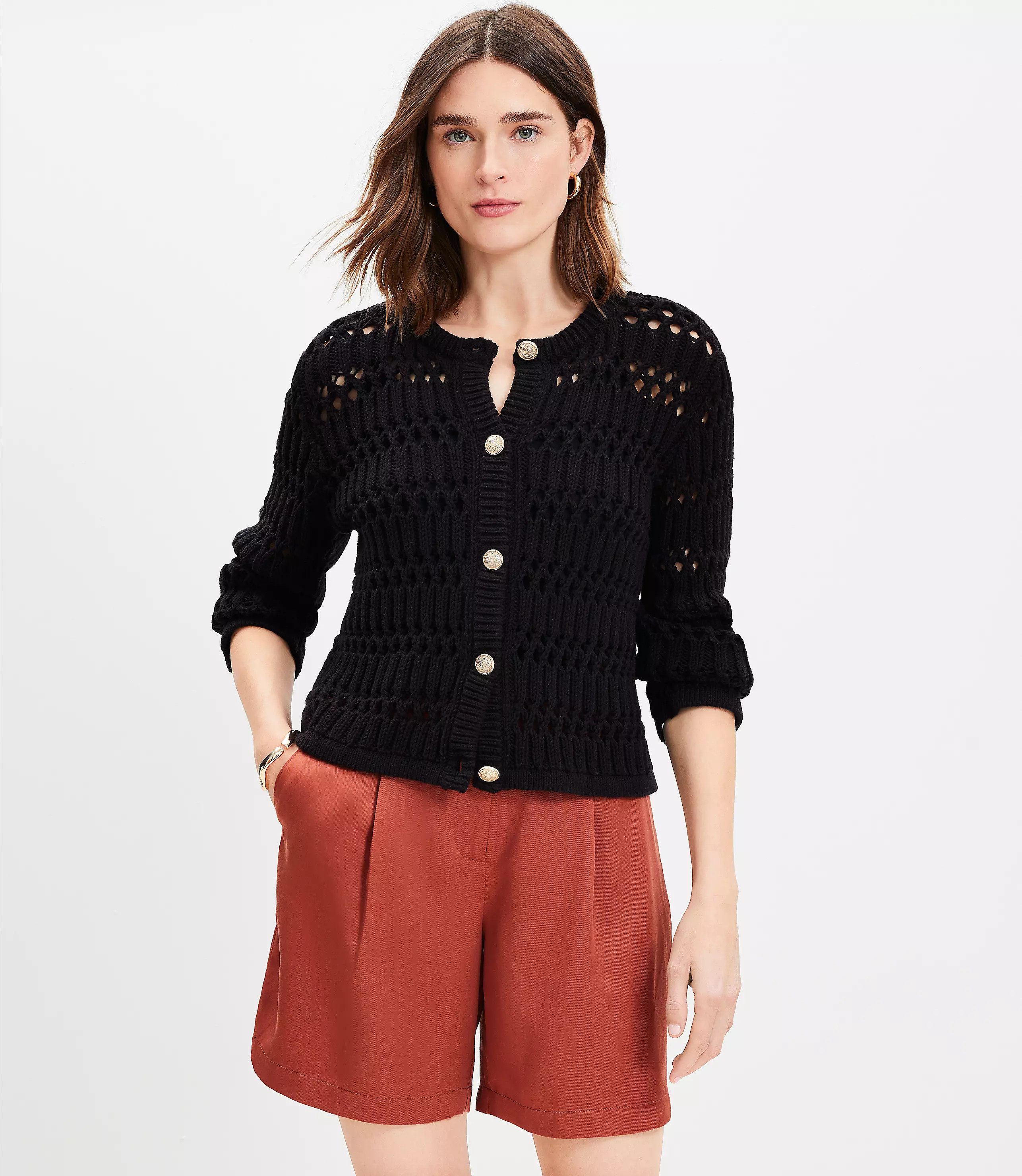 Stitchy Sweater Jacket | LOFT