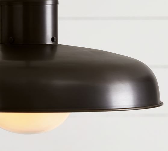 Carneros Indoor/Outdoor Milk Glass Pendant | Pottery Barn (US)