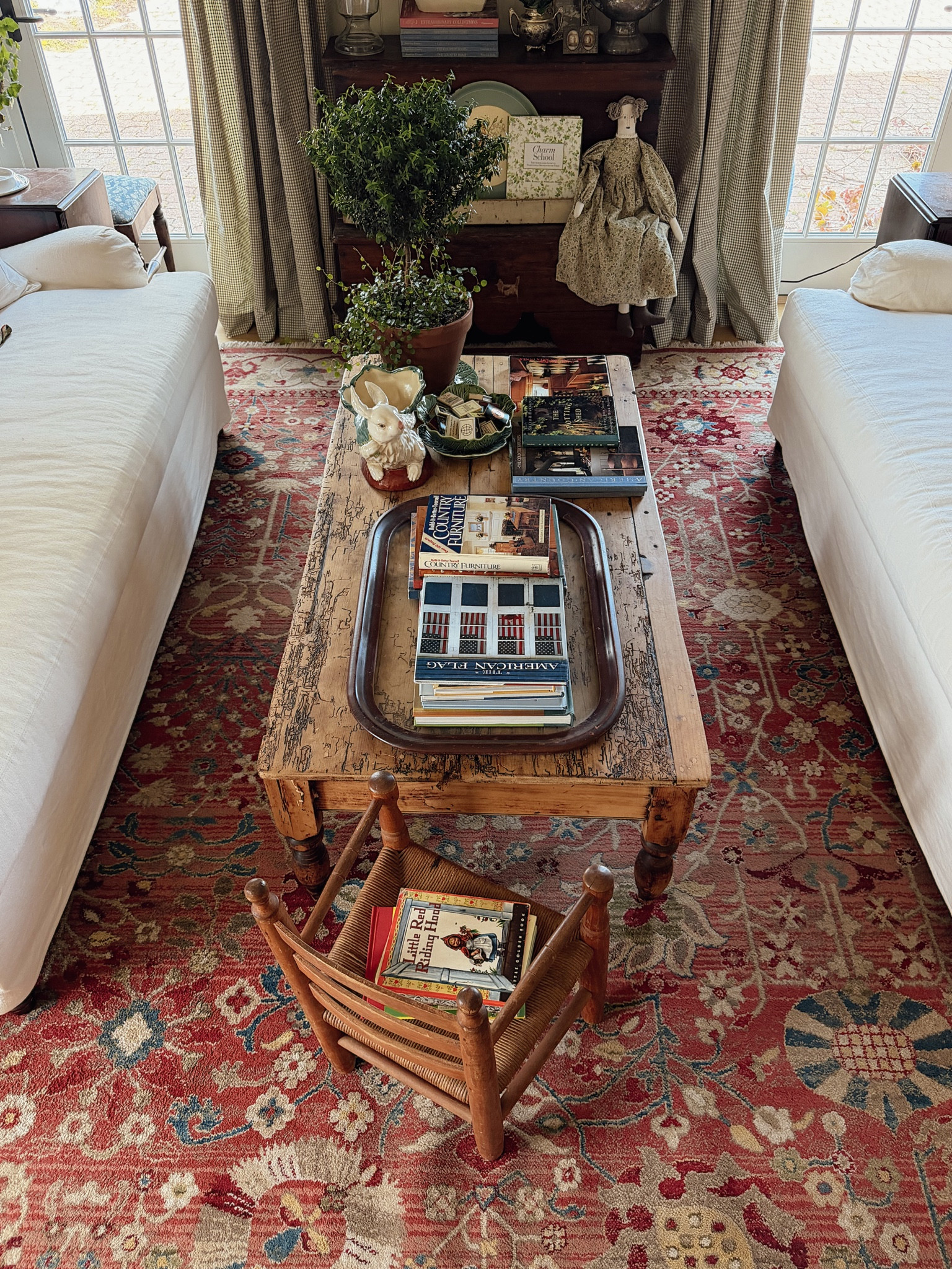 Cozy cottage farmhouse red rugs - see more on my instagram - mine is the first one listed below. 