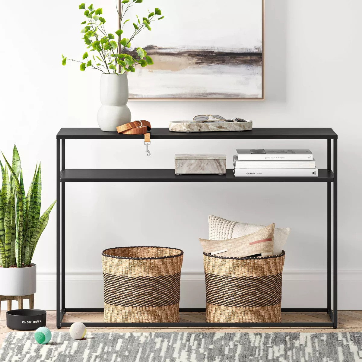 Glasgow Metal Console Black - Threshold™ | Target