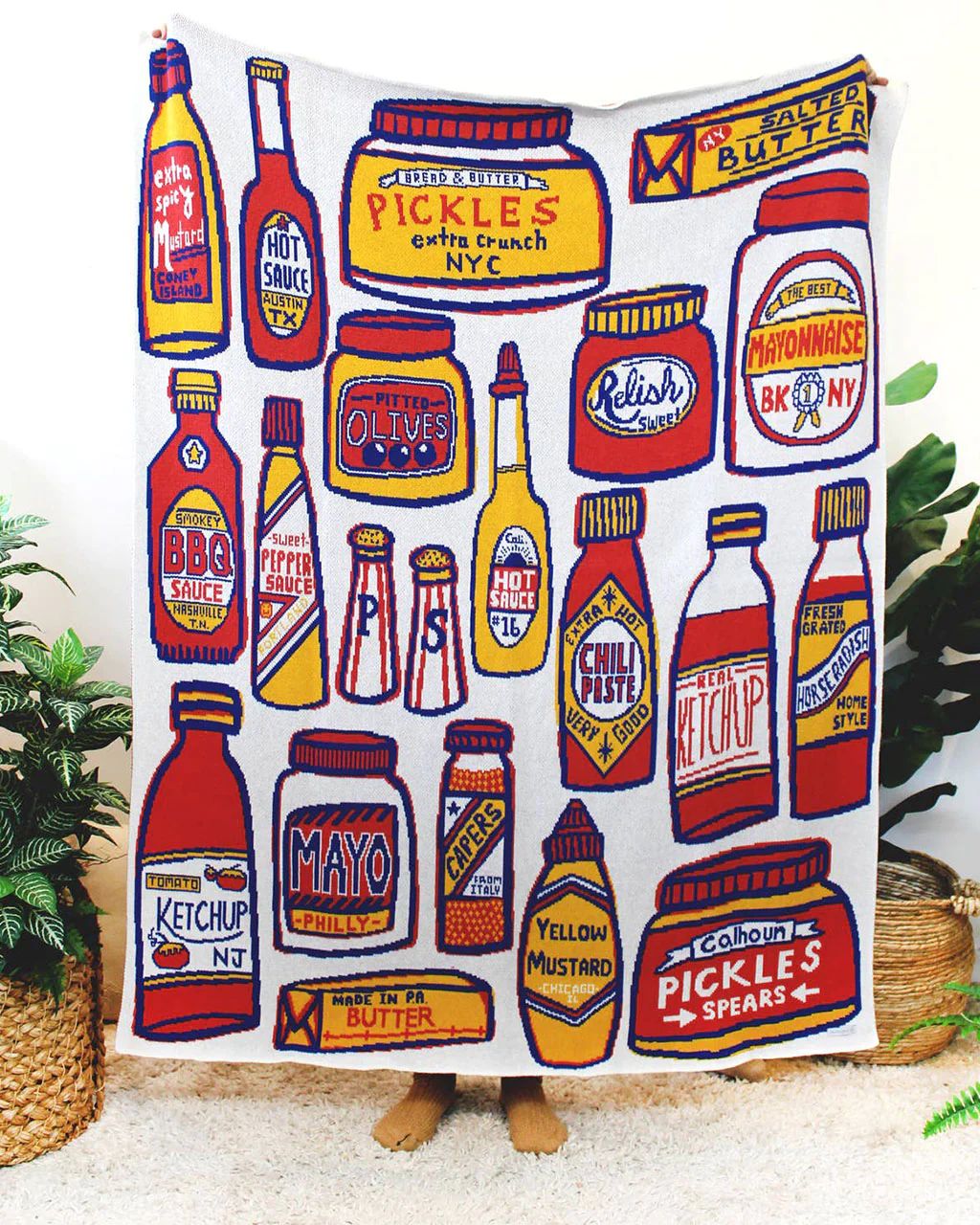 Condiments Knit Blanket | ban.do